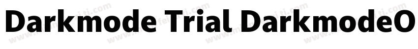 Darkmode Trial DarkmodeOn字体转换